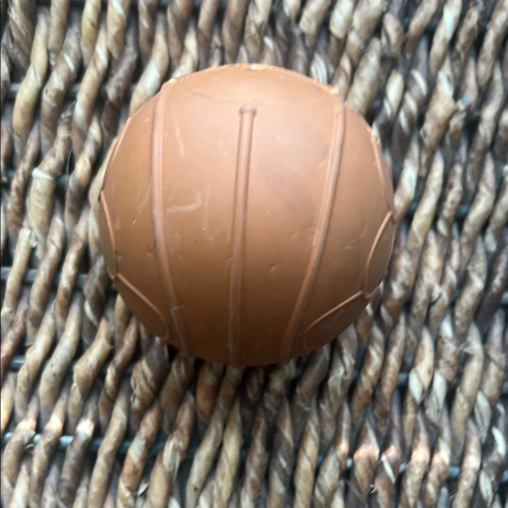 Durable Brown Dog Toy Ball With Sound Effects